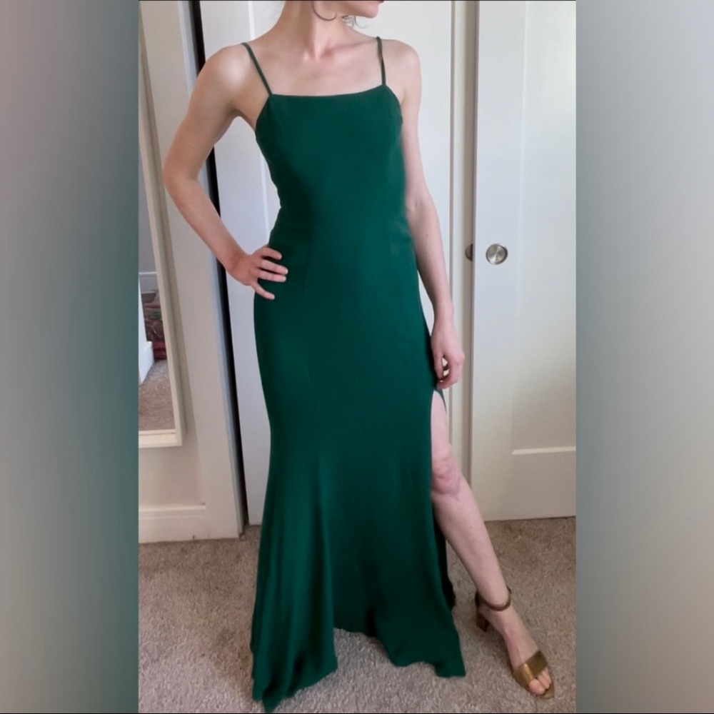 Reformation Emerald Green Dress Size 2
